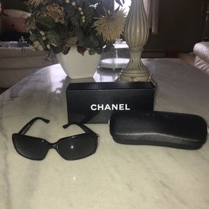 Chanel black sunglasses